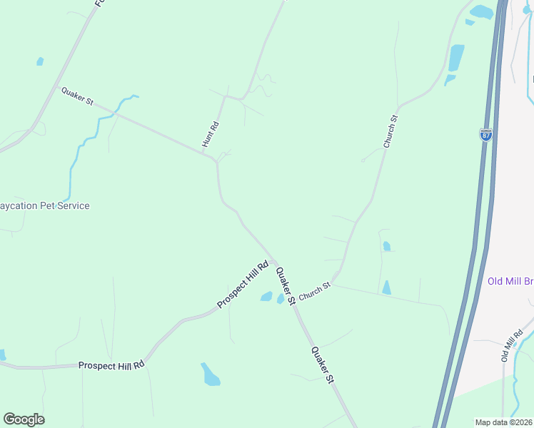 map of restaurants, bars, coffee shops, grocery stores, and more near 117-137 Quaker Street in Wallkill