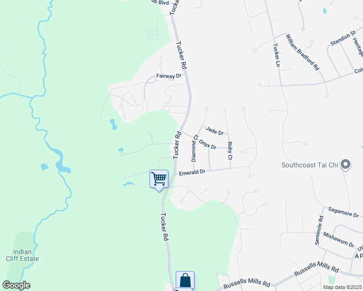 map of restaurants, bars, coffee shops, grocery stores, and more near 797 Tucker Road in Dartmouth