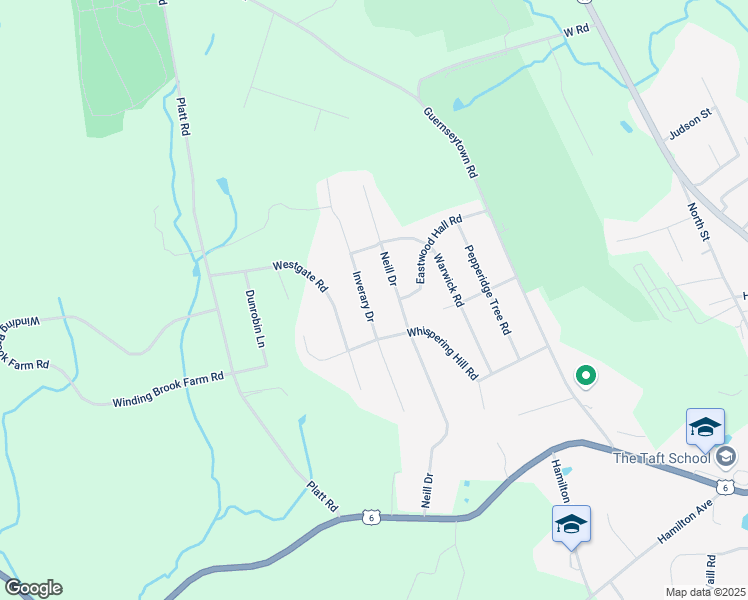 map of restaurants, bars, coffee shops, grocery stores, and more near 257 Neill Drive in Watertown