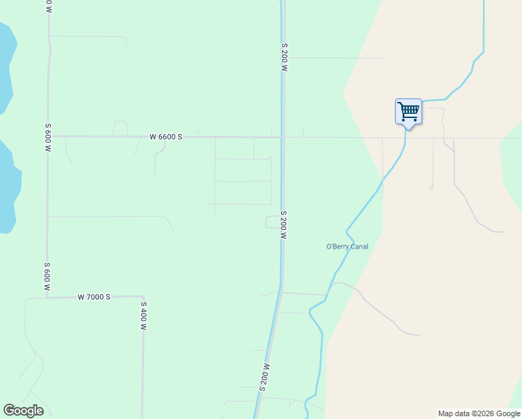 map of restaurants, bars, coffee shops, grocery stores, and more near 760 East 1250 South in Hyrum
