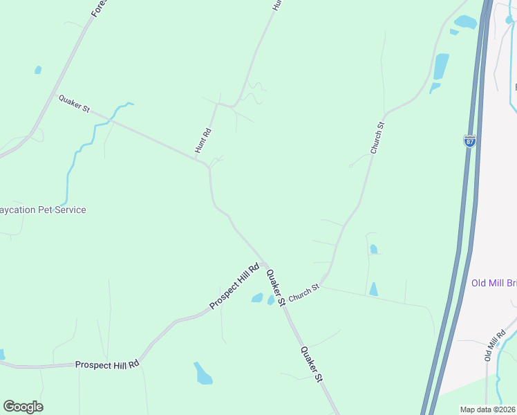 map of restaurants, bars, coffee shops, grocery stores, and more near 117-137 Quaker Street in Wallkill