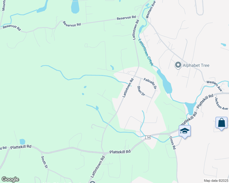 map of restaurants, bars, coffee shops, grocery stores, and more near 413 Lattintown Road in Marlboro