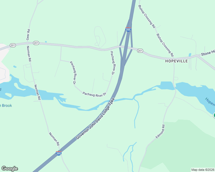 map of restaurants, bars, coffee shops, grocery stores, and more near 132 Pachaug River Drive in Griswold