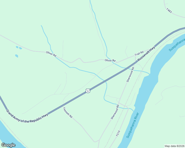 map of restaurants, bars, coffee shops, grocery stores, and more near 328 Trail Road in Meshoppen