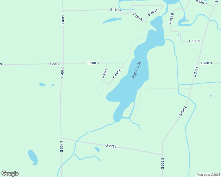 map of restaurants, bars, coffee shops, grocery stores, and more near 2185 South 445 East in LaGrange