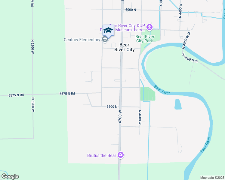 map of restaurants, bars, coffee shops, grocery stores, and more near 4745 West 5600 North in Bear River City