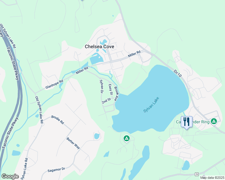 map of restaurants, bars, coffee shops, grocery stores, and more near 8 Easy Street in Hopewell Junction