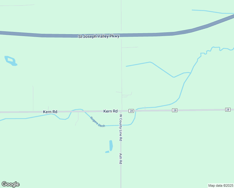 map of restaurants, bars, coffee shops, grocery stores, and more near 60901 Ash Road in Osceola