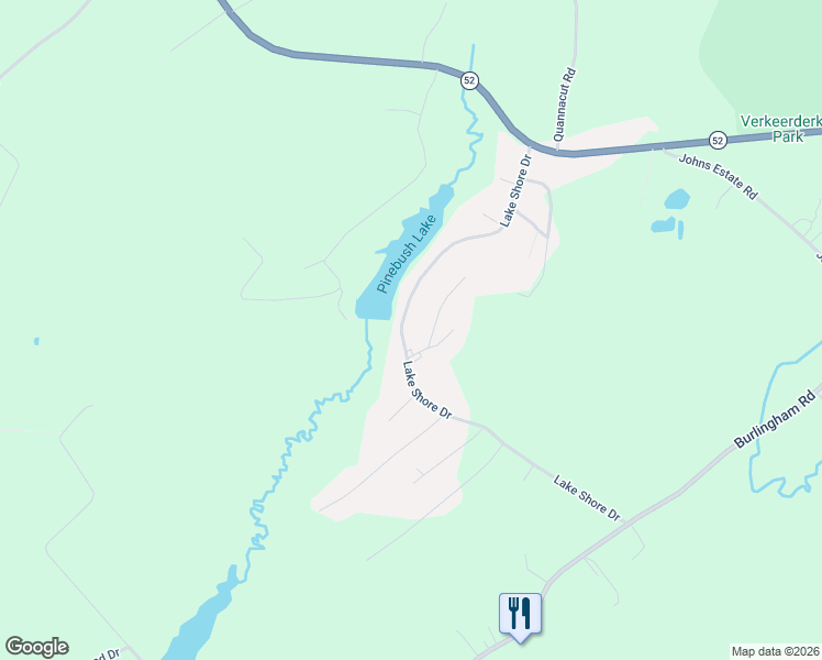 map of restaurants, bars, coffee shops, grocery stores, and more near 171 Lake Shore Drive in Pine Bush