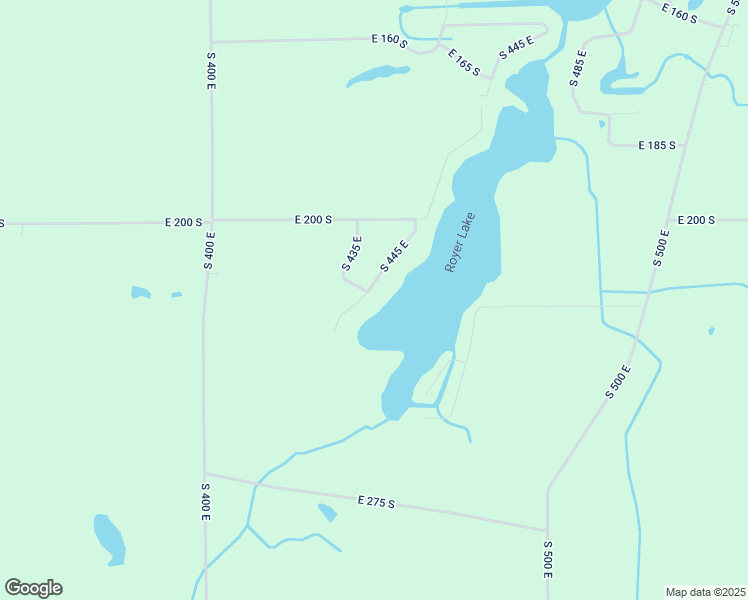 map of restaurants, bars, coffee shops, grocery stores, and more near 2185 South 445 East in LaGrange