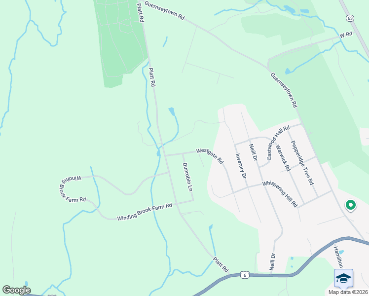 map of restaurants, bars, coffee shops, grocery stores, and more near 45 Westgate Road in Watertown
