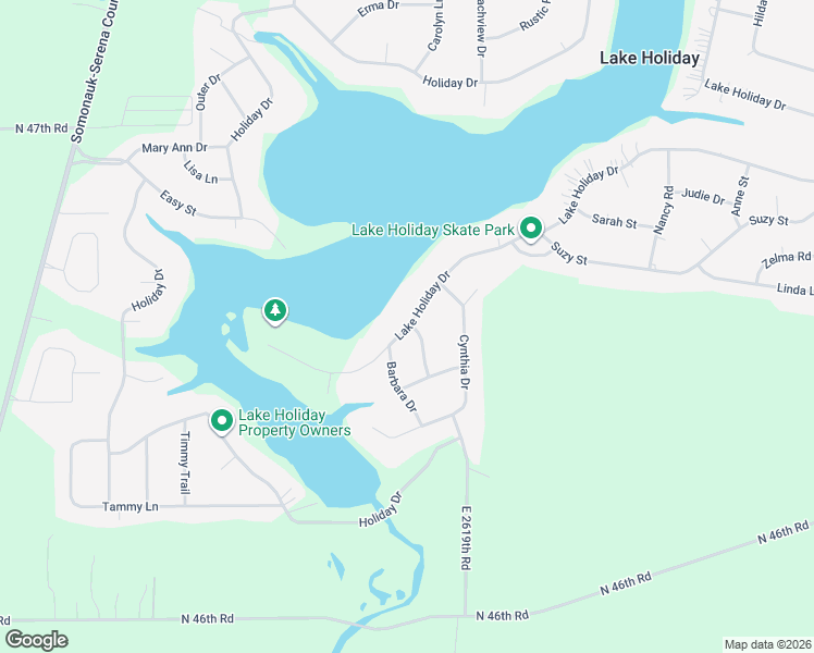 map of restaurants, bars, coffee shops, grocery stores, and more near 791 Lake Holiday Drive in Sandwich