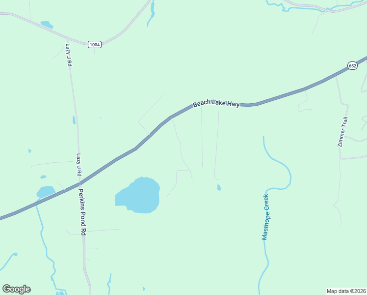 map of restaurants, bars, coffee shops, grocery stores, and more near 27 Little Beach Lake Road in Beach Lake