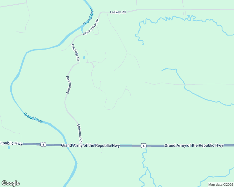 map of restaurants, bars, coffee shops, grocery stores, and more near 5077 Forest Drive in Ashtabula