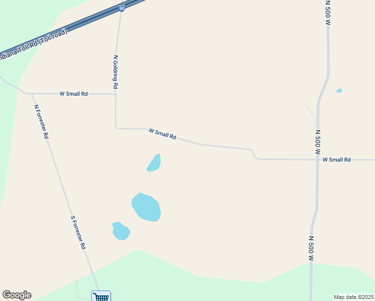 map of restaurants, bars, coffee shops, grocery stores, and more near 5600 West Small Road in La Porte