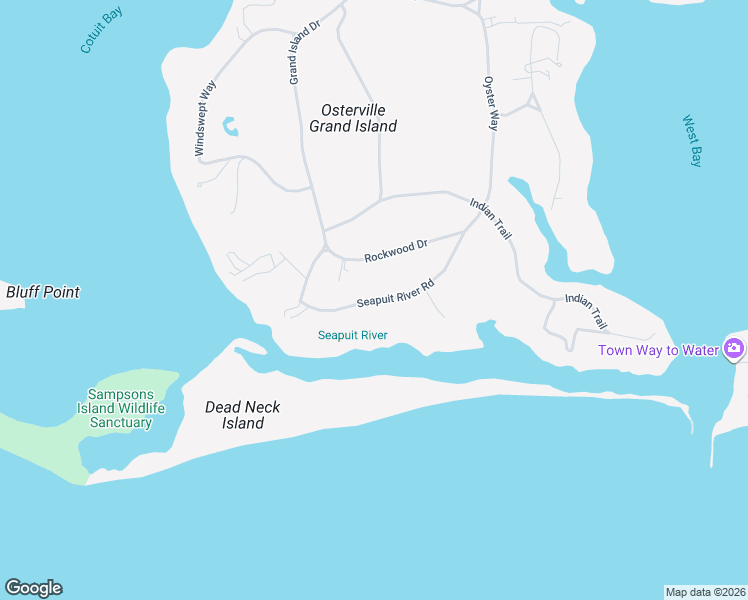 map of restaurants, bars, coffee shops, grocery stores, and more near Seapuit River Road in Barnstable