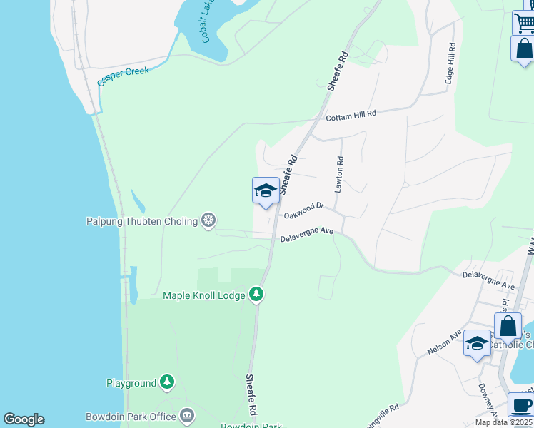 map of restaurants, bars, coffee shops, grocery stores, and more near 287 Sheafe Road in Wappingers Falls