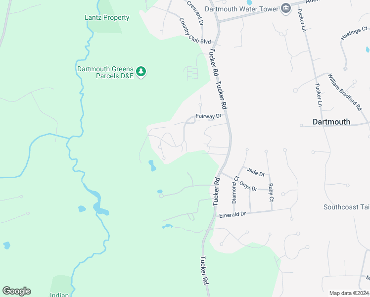 map of restaurants, bars, coffee shops, grocery stores, and more near 131 Fairway Drive in Dartmouth