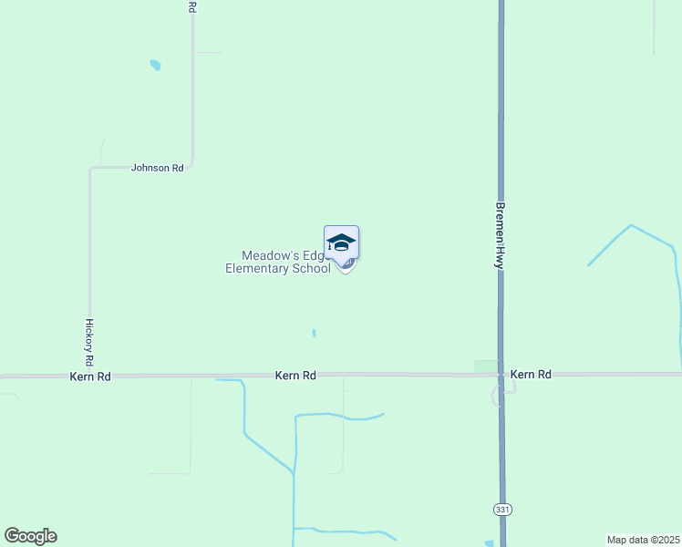map of restaurants, bars, coffee shops, grocery stores, and more near 16333 Kern Road in Mishawaka