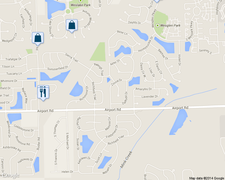 map of restaurants, bars, coffee shops, grocery stores, and more near 353 Zinnia Drive in Romeoville