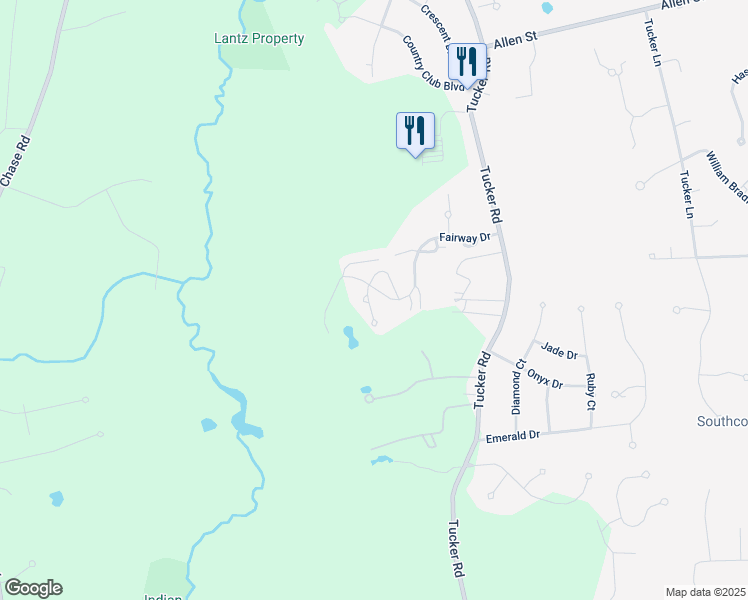 map of restaurants, bars, coffee shops, grocery stores, and more near 59 Bayberry Lane in Dartmouth
