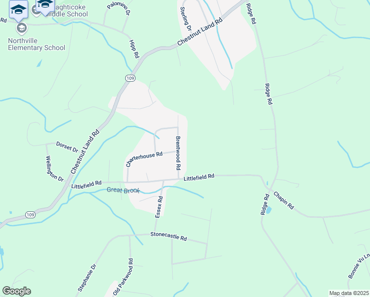 map of restaurants, bars, coffee shops, grocery stores, and more near 14 Brentwood Road in New Milford