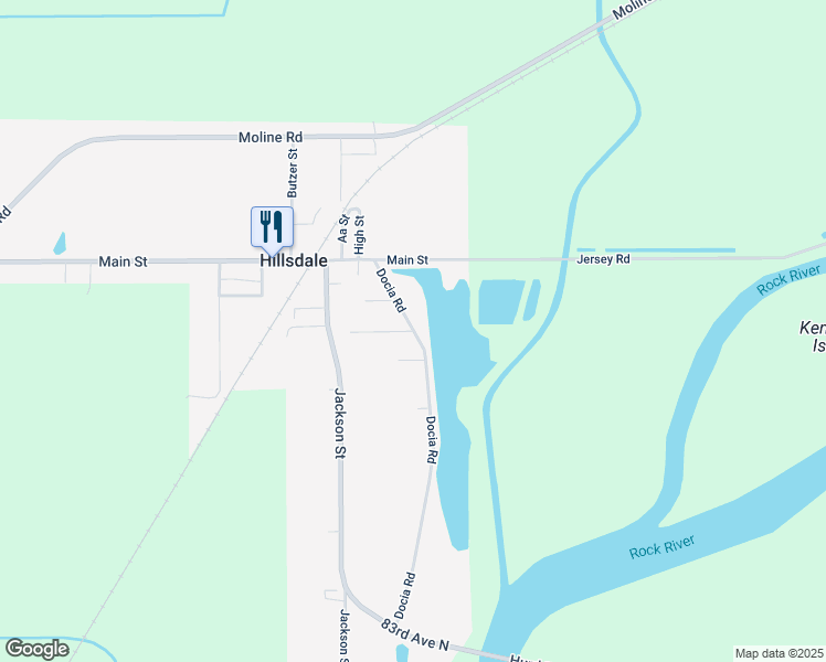 map of restaurants, bars, coffee shops, grocery stores, and more near 322 Warren Ave in Hillsdale