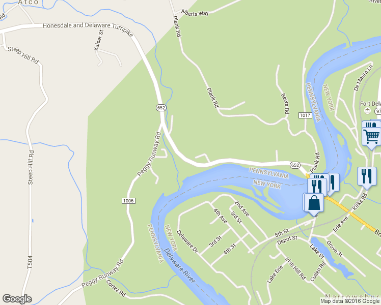 map of restaurants, bars, coffee shops, grocery stores, and more near 22 Elbert Behling Road in Beach Lake