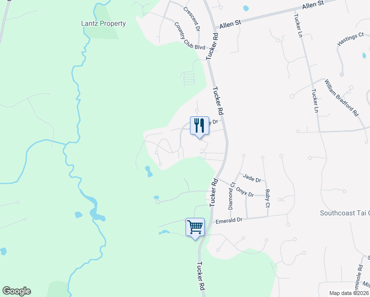 map of restaurants, bars, coffee shops, grocery stores, and more near 131 Fairway Drive in Dartmouth