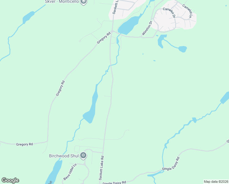map of restaurants, bars, coffee shops, grocery stores, and more near 682 Sackett Lake Road in Monticello