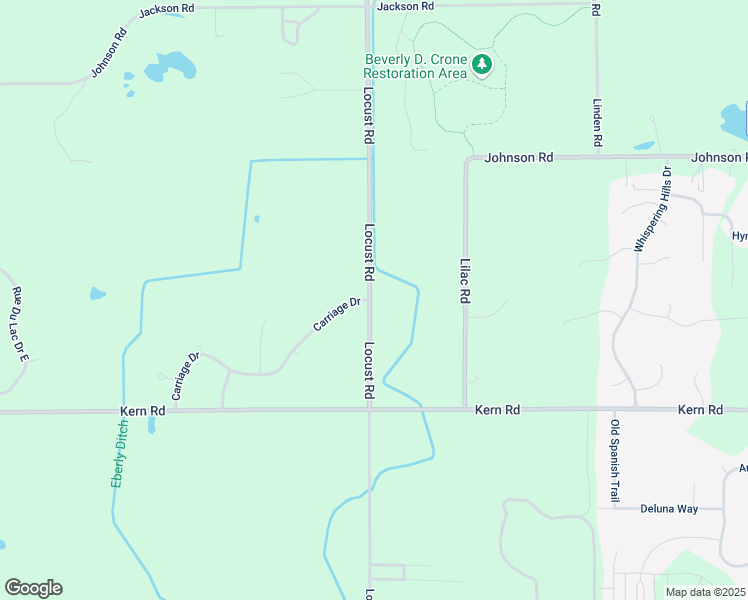 map of restaurants, bars, coffee shops, grocery stores, and more near 60700-60998 Locust Road in South Bend