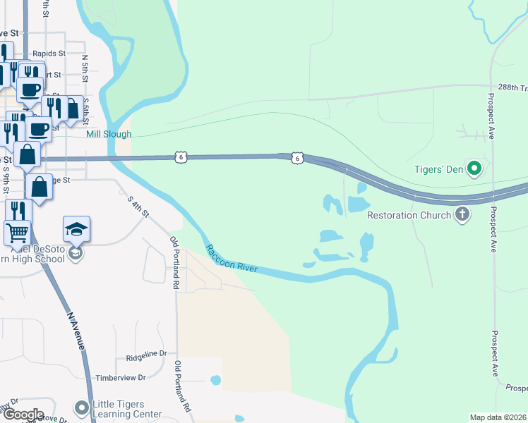 map of restaurants, bars, coffee shops, grocery stores, and more near in Adel