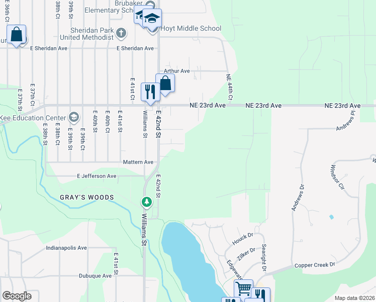 map of restaurants, bars, coffee shops, grocery stores, and more near in Des Moines