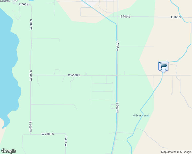map of restaurants, bars, coffee shops, grocery stores, and more near 676 East 1100 South in Hyrum