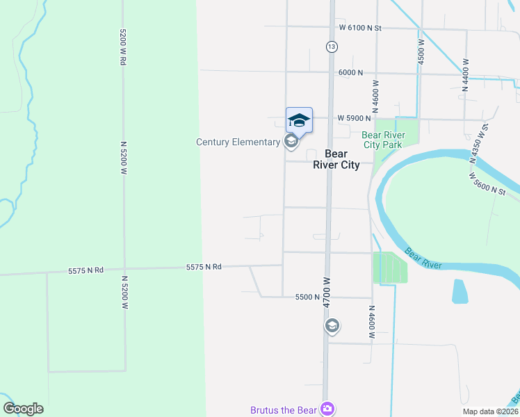 map of restaurants, bars, coffee shops, grocery stores, and more near 4846 West 5680 North in Bear River City