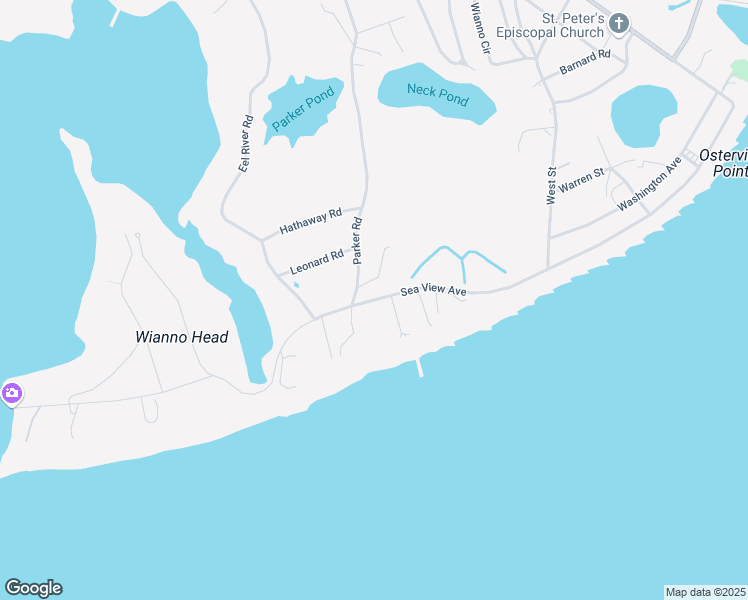 map of restaurants, bars, coffee shops, grocery stores, and more near Sea View Avenue in Barnstable