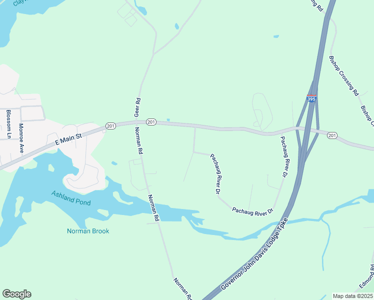 map of restaurants, bars, coffee shops, grocery stores, and more near 19 Mohegan Drive in Griswold