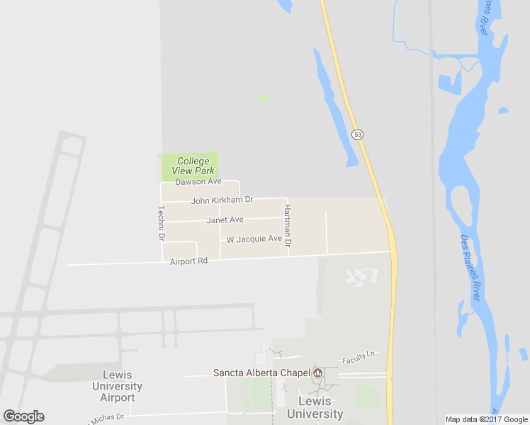 map of restaurants, bars, coffee shops, grocery stores, and more near 19122 Janet Avenue in Romeoville