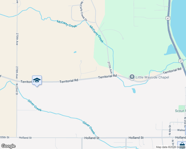 map of restaurants, bars, coffee shops, grocery stores, and more near 27661 Blackhawk Court in Le Claire