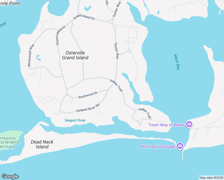 map of restaurants, bars, coffee shops, grocery stores, and more near 26 Seapuit River Road in Barnstable