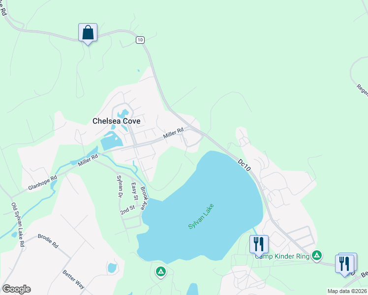 map of restaurants, bars, coffee shops, grocery stores, and more near 2108 Chelsea Cove South in Hopewell Junction