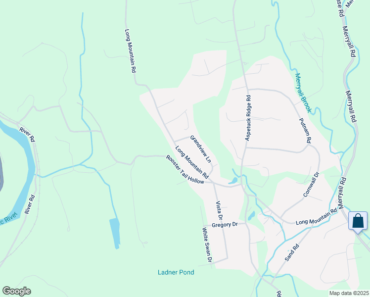 map of restaurants, bars, coffee shops, grocery stores, and more near 96 Long Mountain Road in New Milford