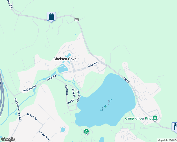 map of restaurants, bars, coffee shops, grocery stores, and more near 1001 Chelsea Cove South in Hopewell Junction