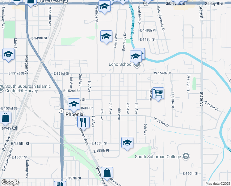 map of restaurants, bars, coffee shops, grocery stores, and more near 15220 4th Avenue in Phoenix