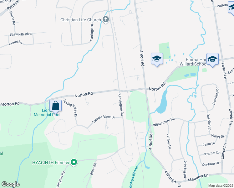 map of restaurants, bars, coffee shops, grocery stores, and more near 788 Kensington Road in Berlin