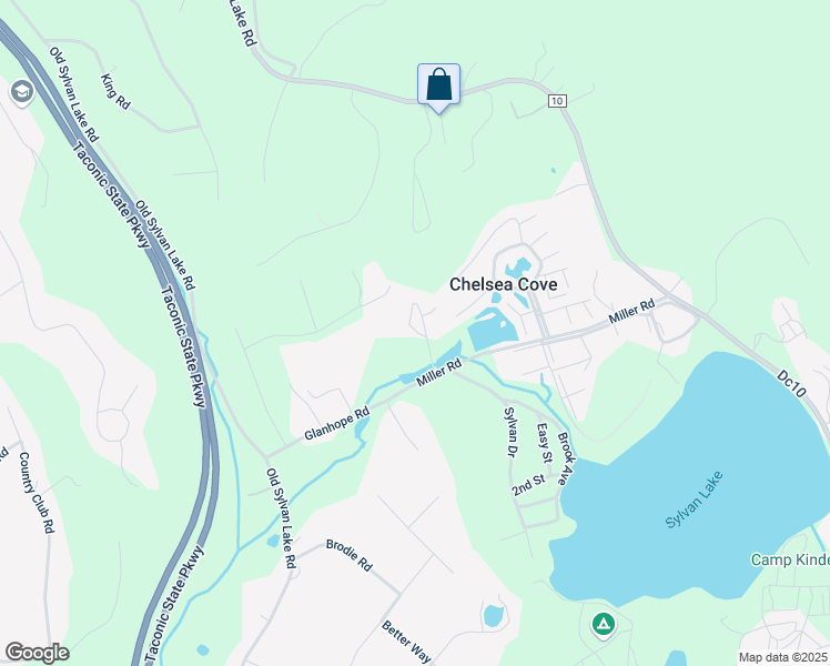 map of restaurants, bars, coffee shops, grocery stores, and more near 71 Miller Road in Hopewell Junction