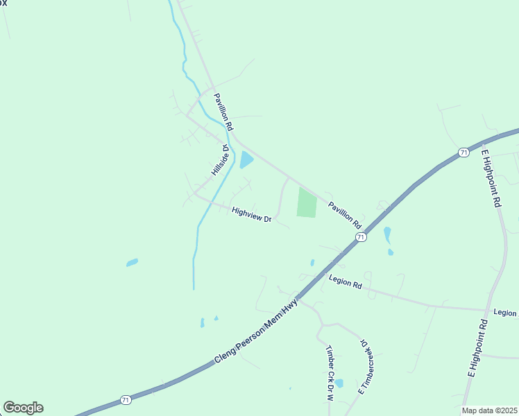 map of restaurants, bars, coffee shops, grocery stores, and more near 57 Highview Drive in Yorkville