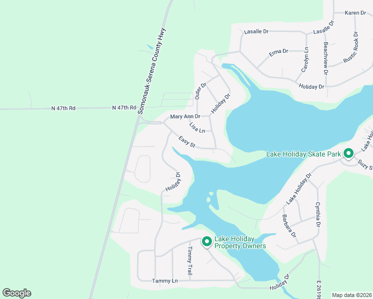 map of restaurants, bars, coffee shops, grocery stores, and more near 230 Holiday Drive in Somonauk