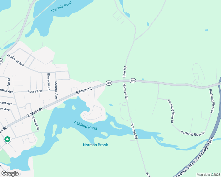 map of restaurants, bars, coffee shops, grocery stores, and more near 479 East Main Street in Griswold