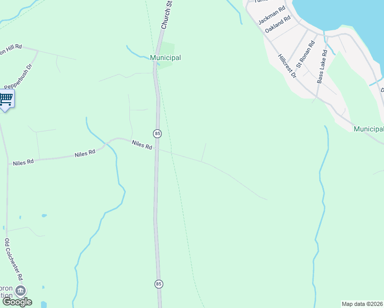 map of restaurants, bars, coffee shops, grocery stores, and more near 43 Crouch Road in Hebron